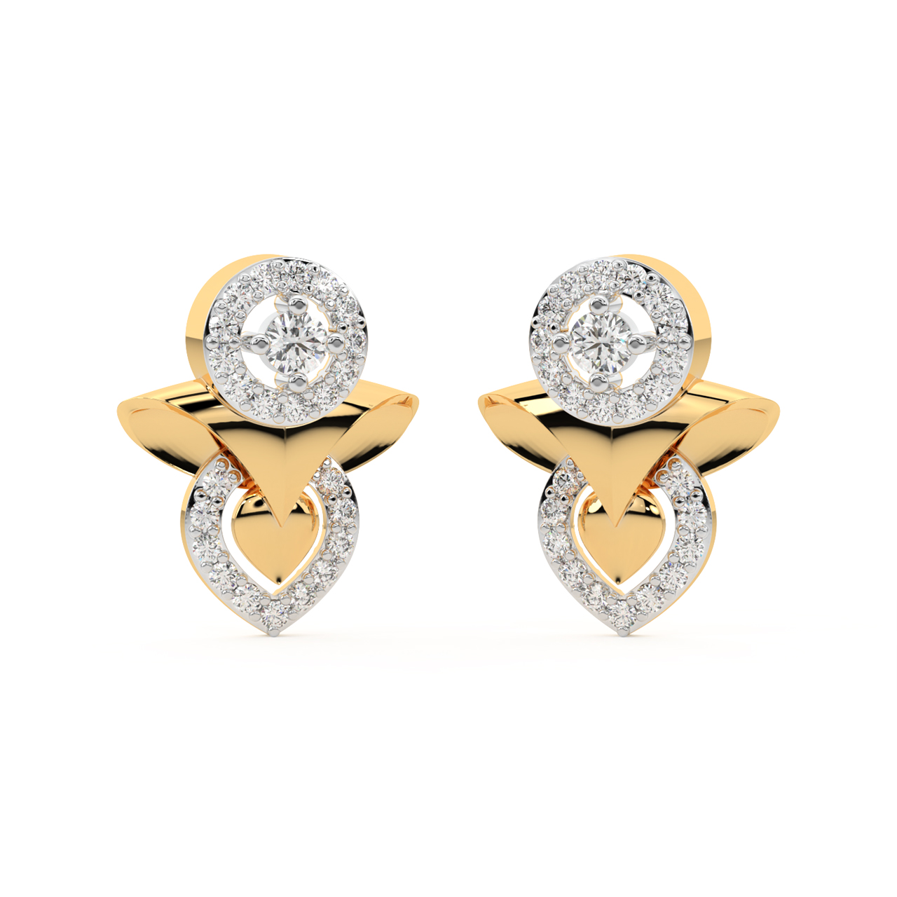 My Kinda Mesh Gold Earrings
